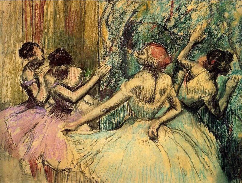 Edgar Degas Dancers in the Wings